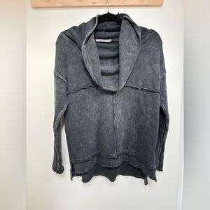 Gray Cowl Neck Women Sweater